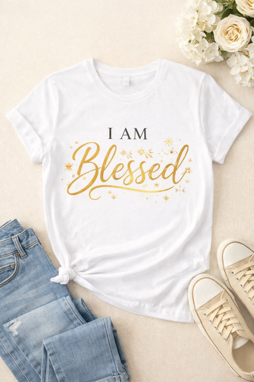 I Am Blessed – Girls Comfort Set (3-Piece Outfit)